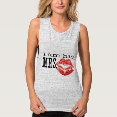 I am His Mrs. Flowy Muscle Tank Top