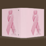 I AM, I CAN, I WILL - Cancer Pink Ribbon Binder binders