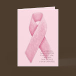 I AM, I CAN, I WILL - Cancer Pink Ribbon Card cards