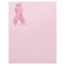 I AM, I CAN, I WILL -Cancer Pink Ribbon Letterhead by 13BlackCatsDesigns I AM, I CAN, I WILL -Cancer Pink Ribbon Letterhead
