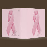 I AM, I DID, I WAS - Cancer Pink Ribbon Binder binders