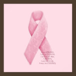 I AM, I DID, I WAS, Cancer Pink Ribbon Print