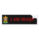 I AM IRAQI! bumper stickers by SwagSplashin I AM IRAQI! bumper stickers