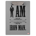 I Am Iron Man Clipboard