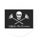 I Am Joe The Plumber Flag stickers