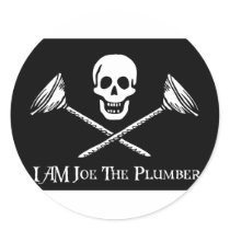 I Am Joe The Plumber Flag Stickers