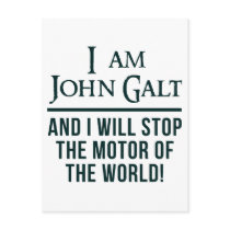 I Am John Galt Postcard