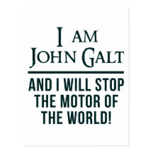 I Am John Galt Postcard