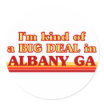 I am kind of a BIG DEAL in Albany Round Sticker