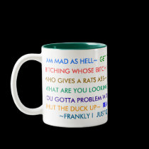 I AM MAD AS HELL Mug mugs