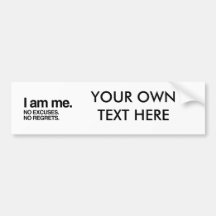 I AM ME BUMPER STICKER