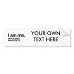 I AM ME bumper stickers