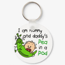 I Am Mommy & Daddy's Pea In A Pod 1 keychains