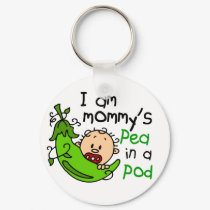 I Am Mommy's Pea In A Pod keychains