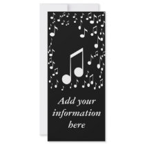 I am Music_ Rack Card rack cards by ELENNE I am Music_ Rack Card rack cards