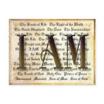 I AM Names of Christ Postcard
