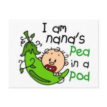I Am Nana's Pea In A Pod 1 postcards by LifesInk I Am Nana's Pea In A Pod 1 postcards