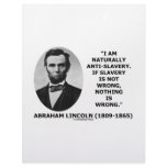 I Am Naturally Anti-Slavery Slavery Is Wrong Quote Customized Letterhead
