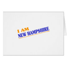 I am New Hampshire shirts Greeting Card