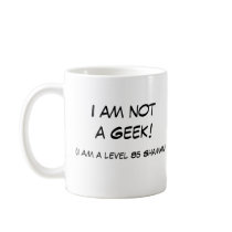 I am not a geek! mugs