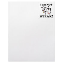 I am Not a Steak Animal Rights Custom Letterhead