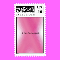 I Am Not Afraid Postage (blured ribbon) postage