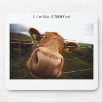 I Am Not A'MOO'zed mousepads