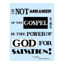 I am not ashamed of the gospel, poster posters
