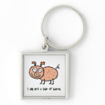 I am not Bacon Animal Activist Key Chain