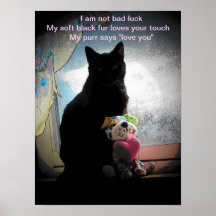 I am not bad luck- haiku posters