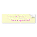 i am not insane, i am a squirrel bumper stickers