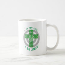 I am not Luck, I am saved! Mugs