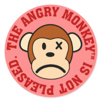 I am not pleased with your performance round sticker
