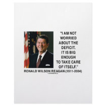 I Am Not Worried About The Deficit (Reagan) Quote letterhead by unfinishedpolis I Am Not Worried About The Deficit (Reagan) Quote letterhead