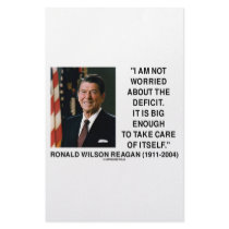 I Am Not Worried About The Deficit (Reagan) Quote stationery by unfinishedpolis I Am Not Worried About The Deficit (Reagan) Quote stationery