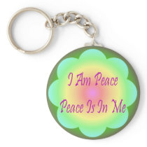 I Am Peace Keychain
