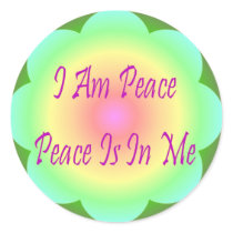 I Am Peace Sticker