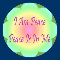 I Am Peace Sticker stickers