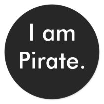 I am Pirate. stickers