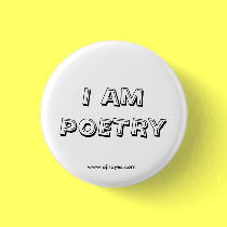 I Am Poetry Button w/Website