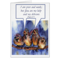 i am poor and needy, but you are my help cards