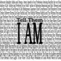 I AM POSTER print