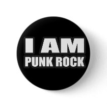 I AM PUNK ROCK guys girls punk music buttons