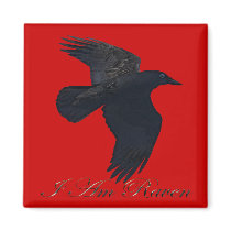 I AM RAVEN cool Art Magnet by RavenSpiritPrints I AM RAVEN cool Art Magnet