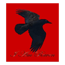 I AM RAVEN II Art Poster posters by RavenSpiritPrints I AM RAVEN II Art Poster posters