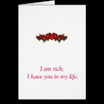 I Am Rich Greeting Card cards
