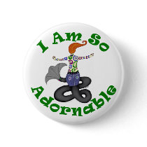 "I Am So Adornable" Mermaid Button by Victoreeah "I Am So Adornable" Mermaid Button