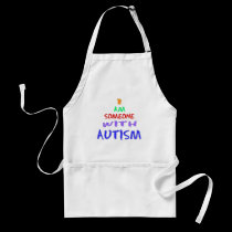 "I AM SOMEONE WITH AUTISM" (PAINTED) aprons