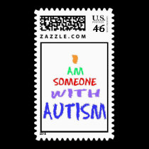 "I AM SOMEONE WITH AUTISM" (PAINTED) stamps