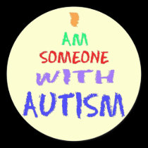 "I AM SOMEONE WITH AUTISM" stickers